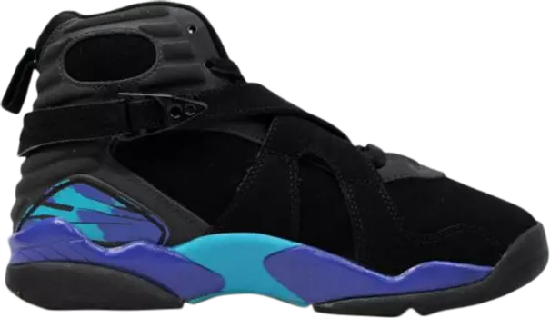Кроссовки Air Jordan 8 Retro GS Aqua 2007, черный