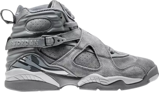 Кроссовки Air Jordan 8 Retro GS Cool Grey, серый
