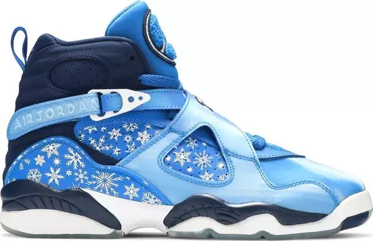 Кроссовки Air Jordan 8 Retro GS Snowflake, синий