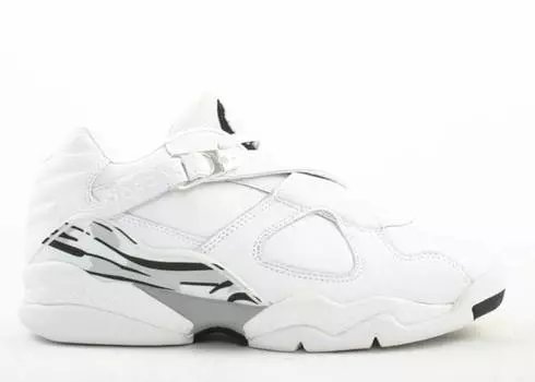 Кроссовки AIR JORDAN 8 RETRO LOW 'WHITE METALLIC SILVER' 2003, белый
