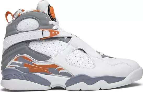 Кроссовки Air Jordan 8 Retro Orange Blaze, белый