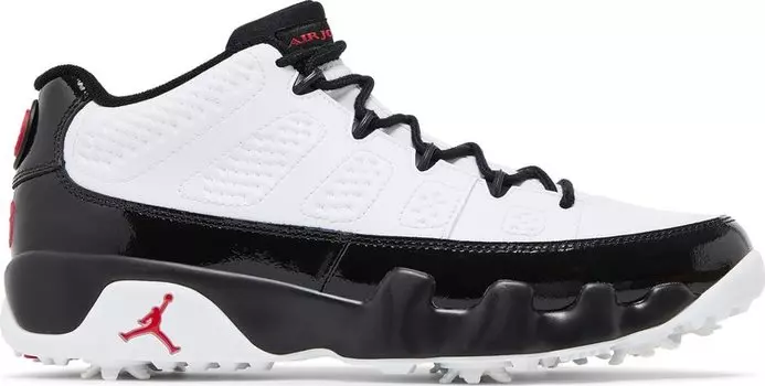 Кроссовки Air Jordan 9 Low Golf 'White Black True Red', белый