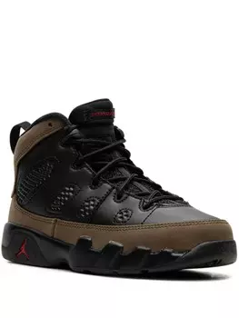 Кроссовки Air Jordan 9 "Olive 2024" Jordan Kids, черный