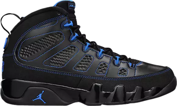 Кроссовки Air Jordan 9 Photo Blue Black Bottom, черный
