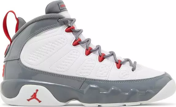 Кроссовки Air Jordan 9 Retro GS Fire Red, серый