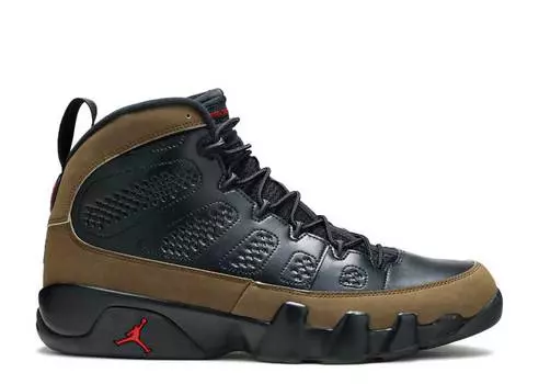 Кроссовки AIR JORDAN 9 RETRO 'OLIVE' 2012, черный