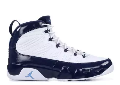 Кроссовки AIR JORDAN 9 RETRO 'UNC', белый