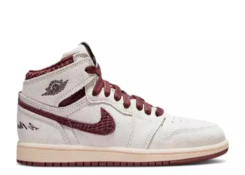Кроссовки Air Jordan A Ma Manire X Air Jordan 1 High Og Ps 'Airness', кремовый