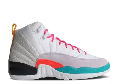 Кроссовки Air Jordan Air Jordan 12 Retro Gs 'White Vapor Green', белый