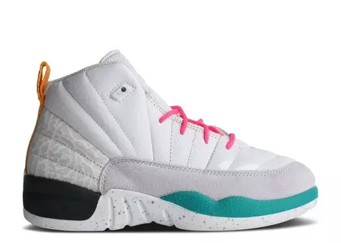 Кроссовки Air Jordan Air Jordan 12 Retro Ps 'White Vapor Green', белый