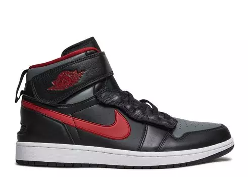 Кроссовки Air Jordan Air Jordan 1 High Flyease 'Smoke Grey Gym Red', черный