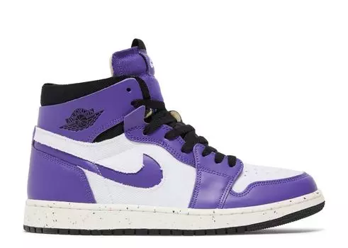 Кроссовки Air Jordan Air Jordan 1 High Zoom Comfort 'Crater Purple', белый