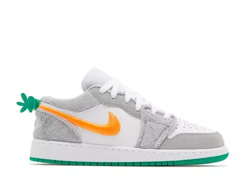 Кроссовки Air Jordan Air Jordan 1 Low Gs 'Rabbit', серый