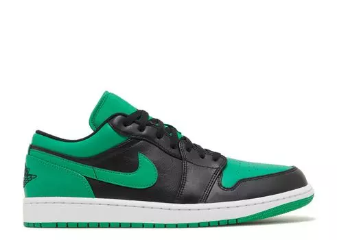Кроссовки Air Jordan Air Jordan 1 Low 'Black Lucky Green', зеленый