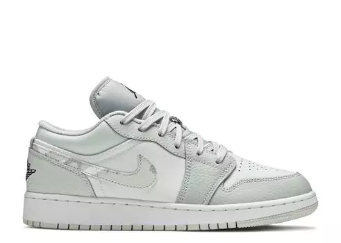 Кроссовки Air Jordan Air Jordan 1 Low Se Gs 'White Camo', белый