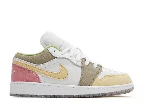 Кроссовки Air Jordan Air Jordan 1 Low Se Gs 'Pastel Grind', белый