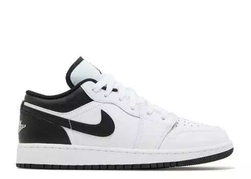 Кроссовки Air Jordan Air Jordan 1 Low Gs 'White Black', белый