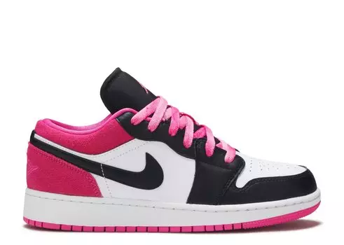 Кроссовки Air Jordan Air Jordan 1 Low Se Gs 'Black Active Fuchsia', черный