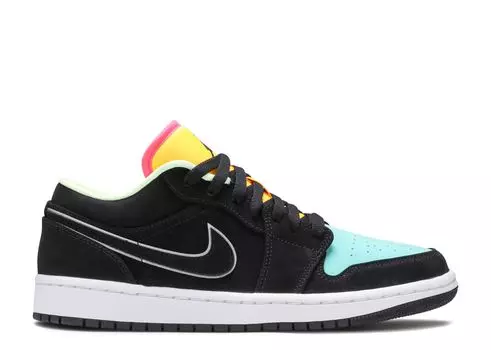 Кроссовки Air Jordan Air Jordan 1 Low Se 'Aurora Green', черный