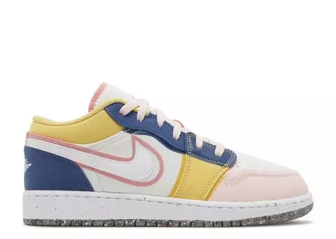 Кроссовки Air Jordan Air Jordan 1 Low Se Gs 'Multi-Color Canvas', разноцветный