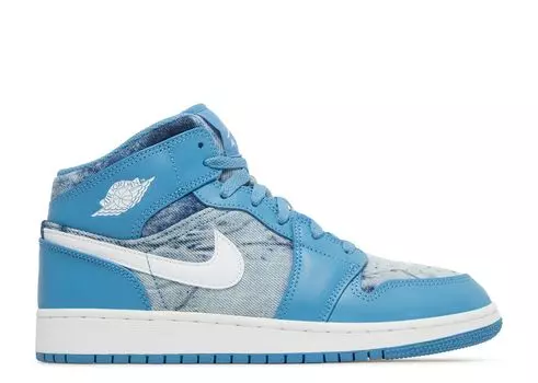 Кроссовки Air Jordan Air Jordan 1 Mid Gs 'Washed Denim', синий