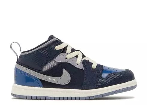 Кроссовки Air Jordan Air Jordan 1 Mid Se Craft Td 'Inside Out - Obsidian', синий