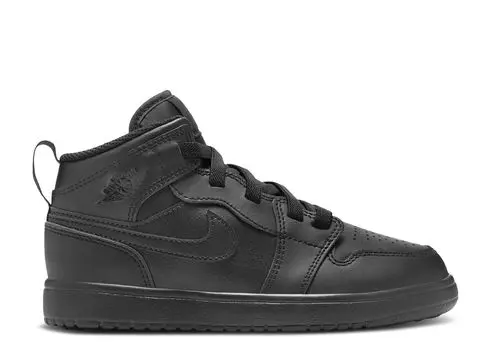 Кроссовки Air Jordan Air Jordan 1 Mid Alt Ps 'Triple Black', черный