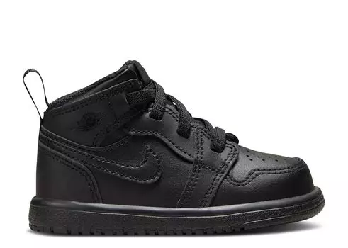 Кроссовки Air Jordan Air Jordan 1 Mid Alt Td 'Triple Black', черный