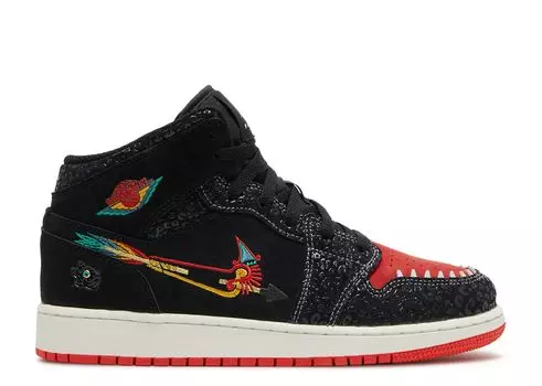 Кроссовки Air Jordan Air Jordan 1 Mid Se Gs 'Siempre Familia', черный