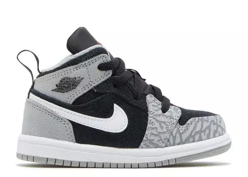 Кроссовки Air Jordan Air Jordan 1 Mid Se Td 'Elephant Toe', серый