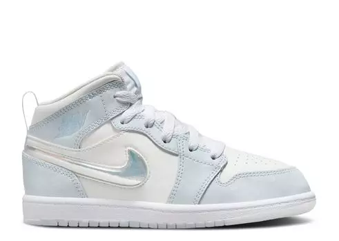 Кроссовки Air Jordan Air Jordan 1 Mid Se Ps 'Glitter Swoosh', синий