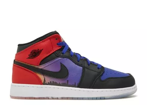 Кроссовки Air Jordan Air Jordan 1 Mid Ss Gs 'Skyline', синий
