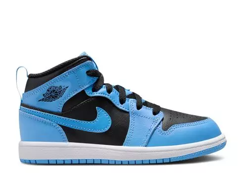 Кроссовки Air Jordan Air Jordan 1 Mid Ps 'University Blue Black', синий