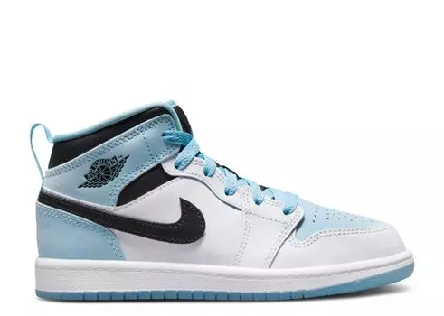 Кроссовки Air Jordan Air Jordan 1 Mid Se Ps 'White Ice Blue', синий