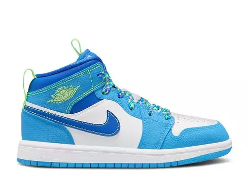 Кроссовки Air Jordan Air Jordan 1 Mid Se Ps 'Sprite', синий