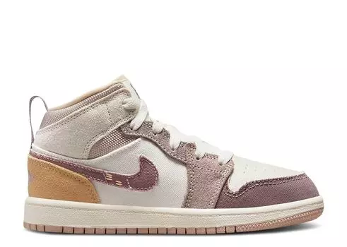 Кроссовки Air Jordan Air Jordan 1 Mid Se Craft Ps 'Inside Out - Taupe Haze', коричневый