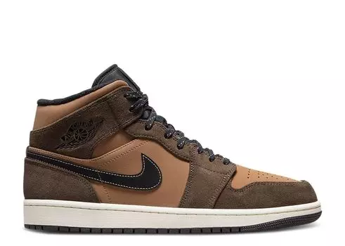 Кроссовки Air Jordan Air Jordan 1 Mid Se 'Dark Chocolate', коричневый