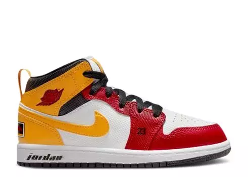 Кроссовки Air Jordan Air Jordan 1 Mid Se Ps 'Motorsport', белый