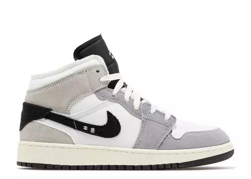 Кроссовки Air Jordan Air Jordan 1 Mid Se Craft Gs 'Inside Out - Cement Grey', серый