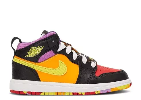 Кроссовки Air Jordan Air Jordan 1 Mid Ss Ps 'Championships', разноцветный