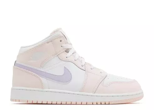 Кроссовки Air Jordan Air Jordan 1 Mid Gs 'Pink Wash', розовый