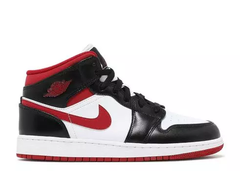 Кроссовки Air Jordan Air Jordan 1 Mid Gs 'Black Gym Red', белый