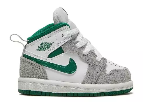 Кроссовки Air Jordan Air Jordan 1 Mid Se Td 'Grey Pine Green', белый
