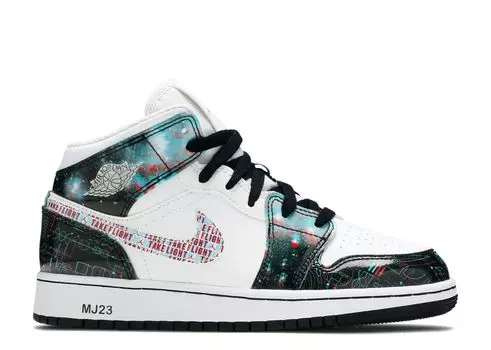 Кроссовки Air Jordan Air Jordan 1 Mid Se Gs 'Take Flight', белый