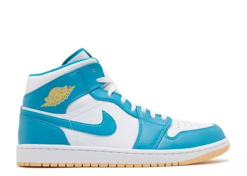 Кроссовки Air Jordan Air Jordan 1 Mid 'Aquatone', белый
