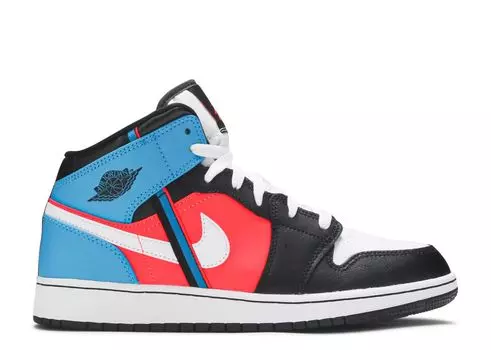 Кроссовки Air Jordan Air Jordan 1 Mid Gs 'Game Time', разноцветный