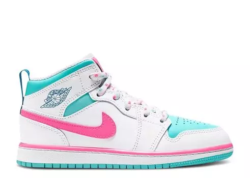 Кроссовки Air Jordan Air Jordan 1 Mid Ps 'Digital Pink', белый