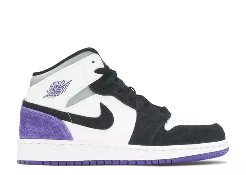 Кроссовки Air Jordan Air Jordan 1 Mid Se Gs 'Varsity Purple', белый