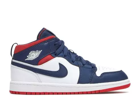 Кроссовки Air Jordan Air Jordan 1 Mid Se Ps 'Olympic', белый