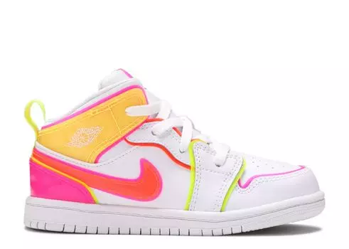 Кроссовки Air Jordan Air Jordan 1 Mid Se Td 'Edge Glow', белый